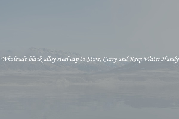 Wholesale black alloy steel cap to Store, Carry and Keep Water Handy