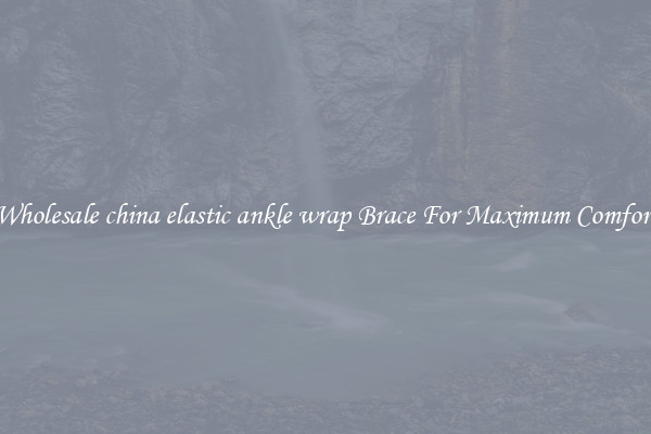 Wholesale china elastic ankle wrap Brace For Maximum Comfort