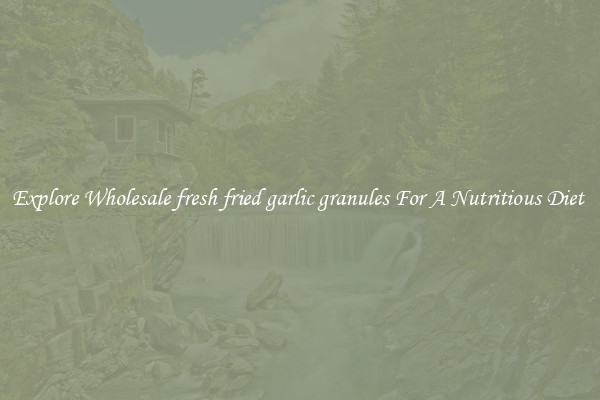 Explore Wholesale fresh fried garlic granules For A Nutritious Diet 