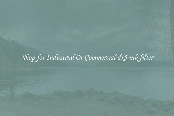 Shop for Industrial Or Commercial dx5 ink filter