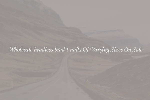 Wholesale headless brad t nails Of Varying Sizes On Sale