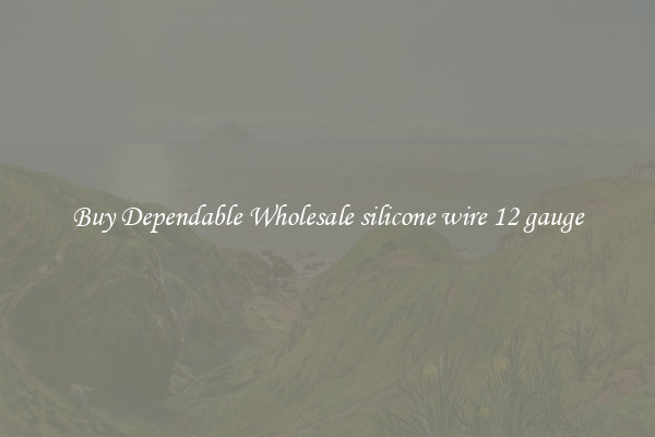 Buy Dependable Wholesale silicone wire 12 gauge