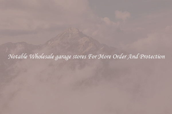 Notable Wholesale garage stores For More Order And Protection