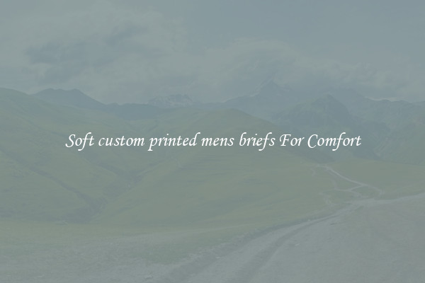 Soft custom printed mens briefs For Comfort