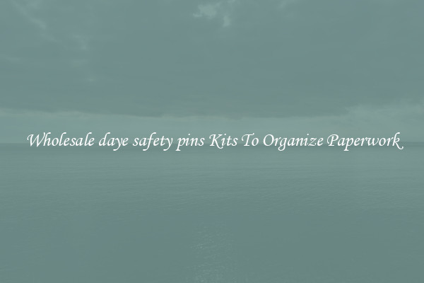 Wholesale daye safety pins Kits To Organize Paperwork