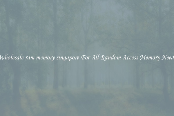 Wholesale ram memory singapore For All Random Access Memory Needs