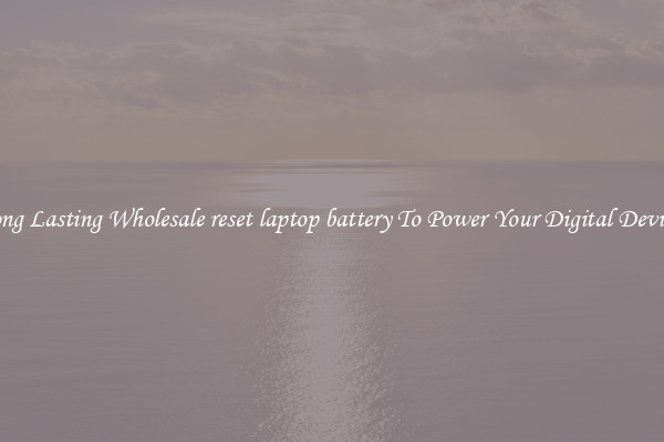 Long Lasting Wholesale reset laptop battery To Power Your Digital Devices