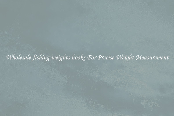 Wholesale fishing weights hooks For Precise Weight Measurement