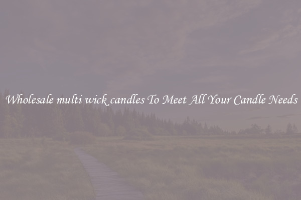 Wholesale multi wick candles To Meet All Your Candle Needs