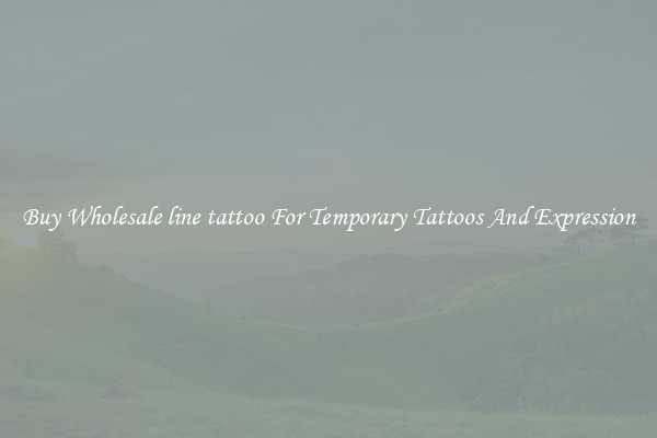 Buy Wholesale line tattoo For Temporary Tattoos And Expression